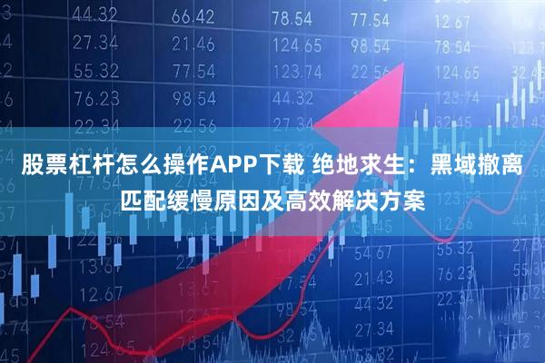 股票杠杆怎么操作APP下载 绝地求生:黑域撤离匹配缓慢原因及高效解决方案