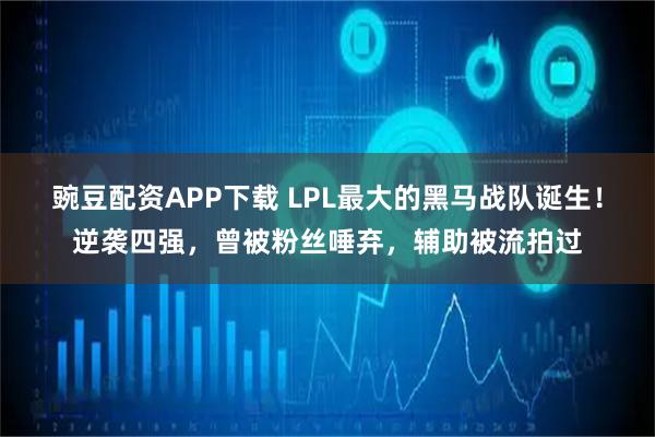 豌豆配资APP下载 LPL最大的黑马战队诞生!逆袭四强,曾被粉丝唾弃,辅助被流拍过