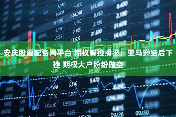 安庆股票配资网平台 期权智投播报：亚马逊绩后下挫 期权大户纷纷做空
